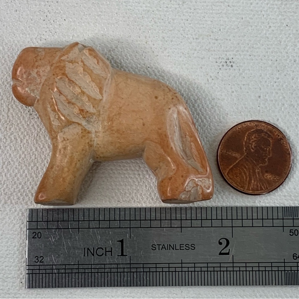 Kisii Soapstone Hand Carved Lion Figurine Stone Cat Carving Animal Figure 2” - Picture 13 of 14